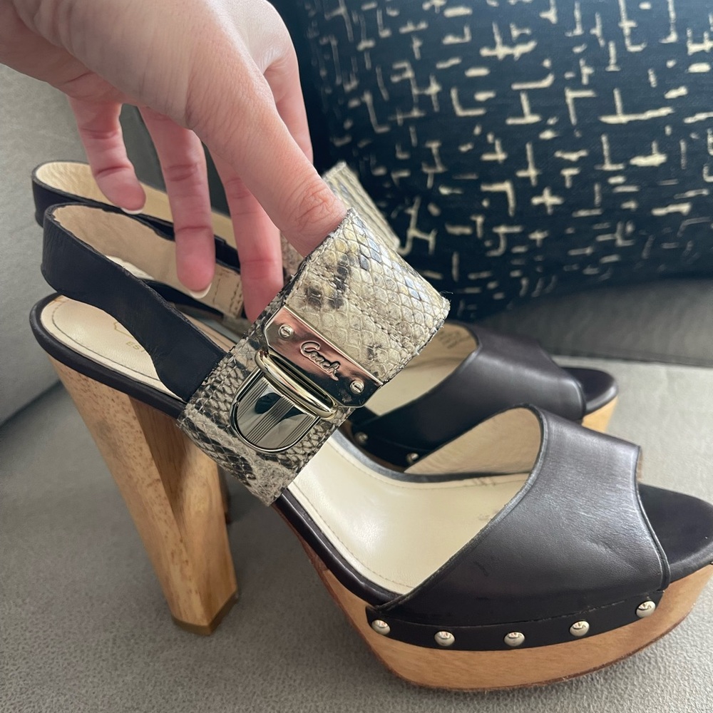 Coach Platform Heel Sandals